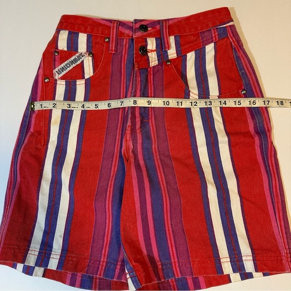 Vtg 90s Union bay striped jean shorts - Picture 8 of 10